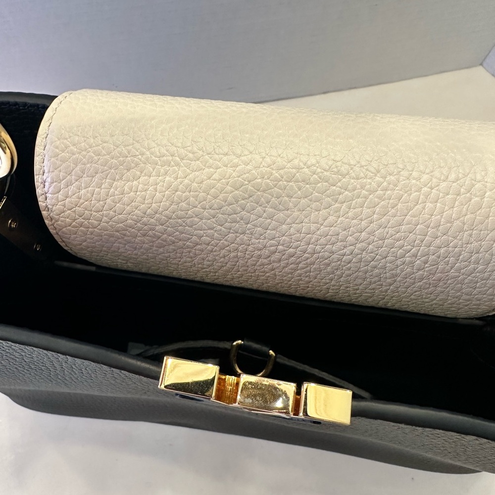 Louis Vuitton Black and White Satchel Bag with Elegant Design - Picture 4 of 5
